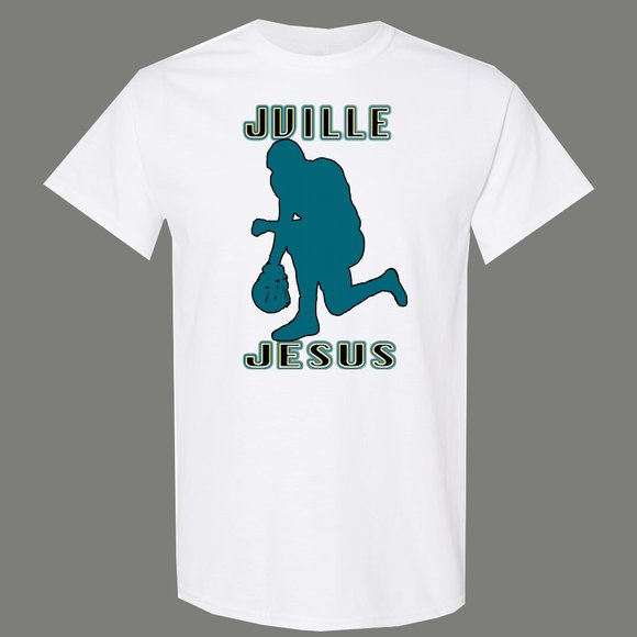 JACKSONVILLE JESUS FOOTBALL HES BACK QUALITY SHIRT - Picture 2 of 3